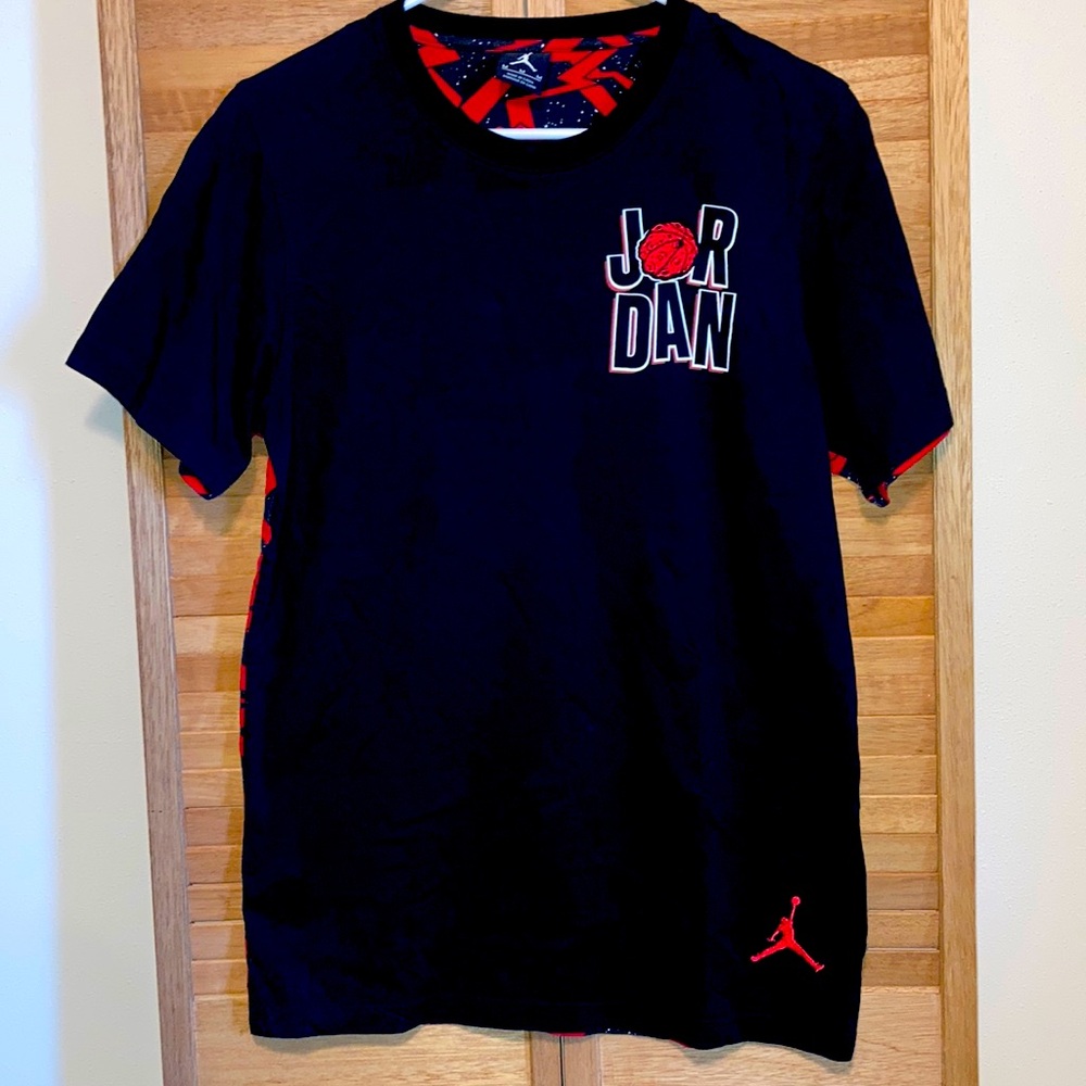 Vintage Air Jordan Jumpman 23 Tee Tshirt All Over Print Back size Medium RARE